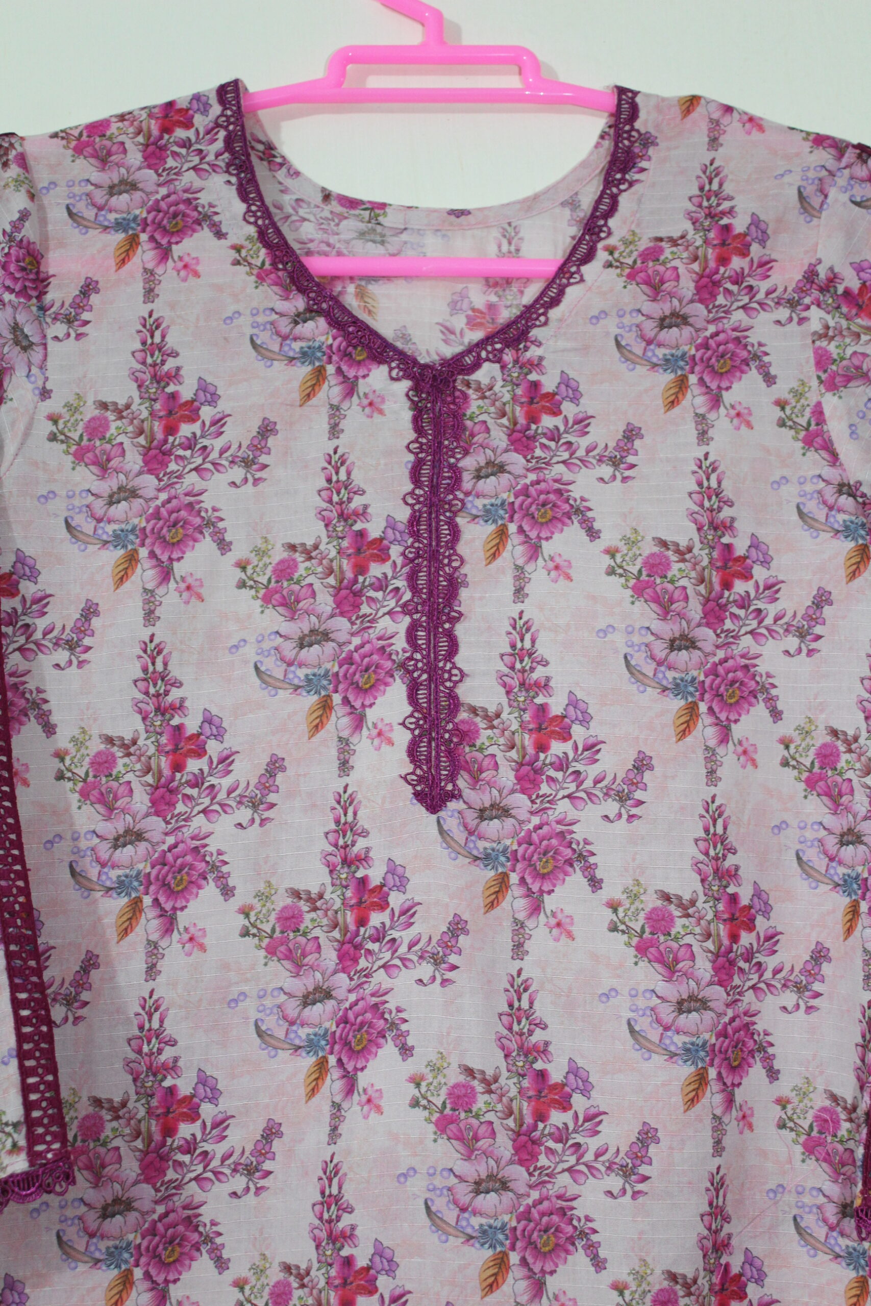 Bana Dora Blush Pink Floral Stitched 2-Piece All-Over Printed Lawn Suit - Image 3