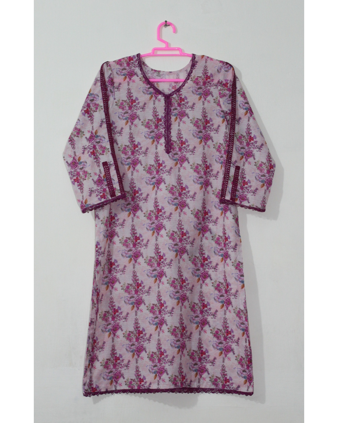 Bana Dora Blush Pink Floral Stitched 2-Piece All-Over Printed Lawn Suit