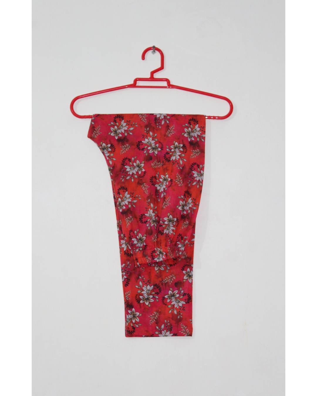 Bana Dora Hot Orange Stitched 2-Piece All-Over Printed Lawn Suit - Image 4