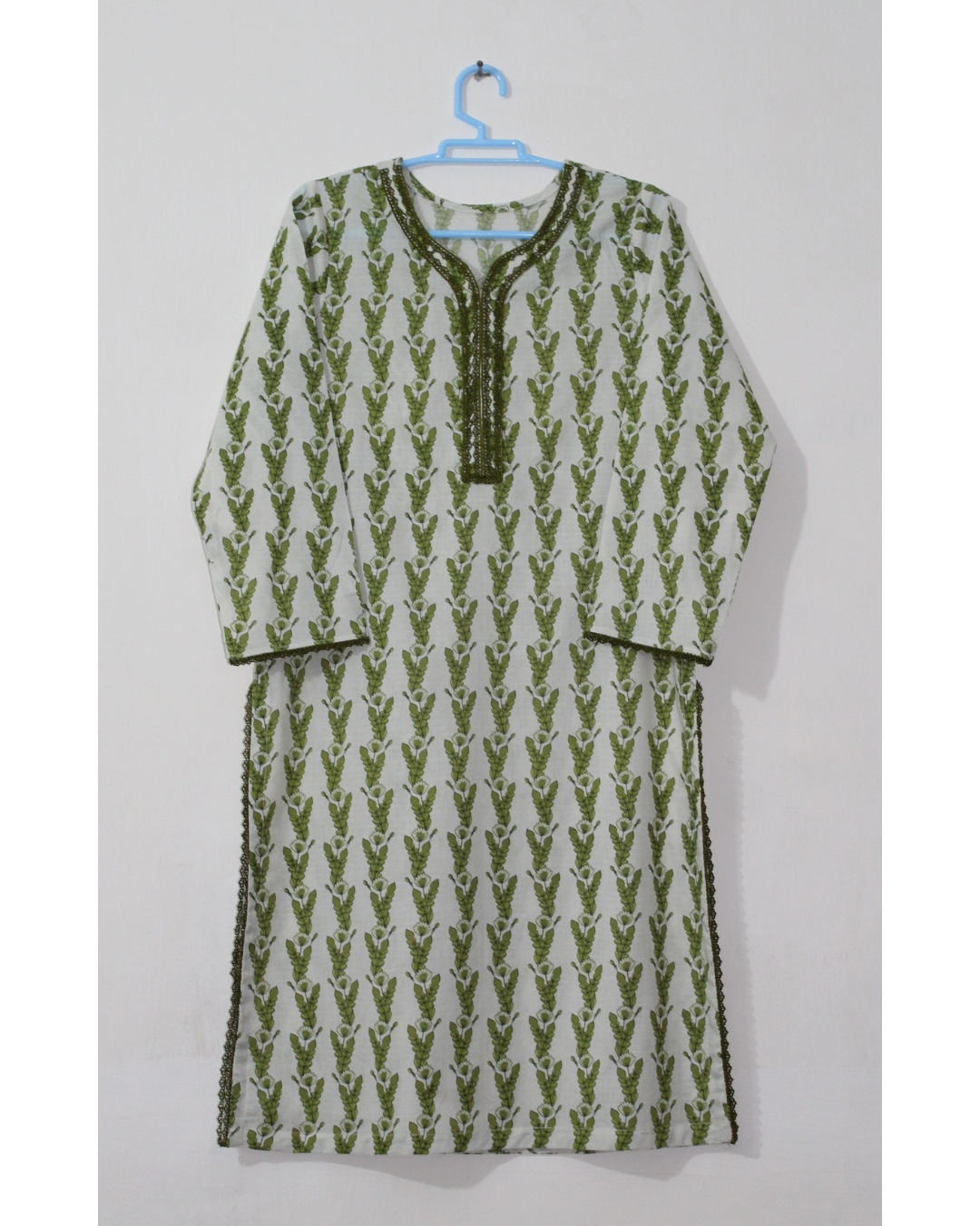 Bana Dora Olive Green Botanical Stitched 2-Piece All-Over Printed Lawn Suit