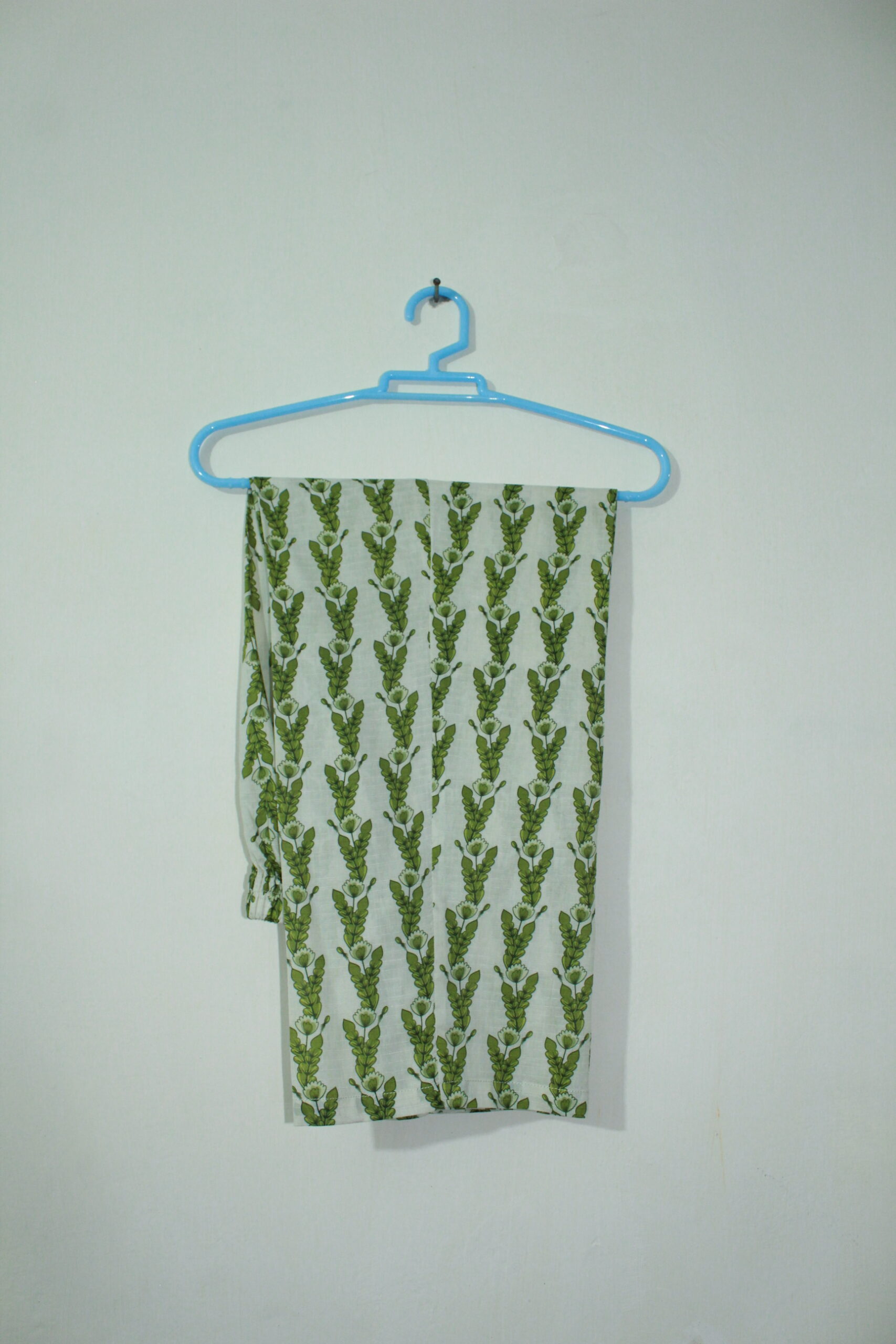 Bana Dora Olive Green Botanical Stitched 2-Piece All-Over Printed Lawn Suit - Image 4