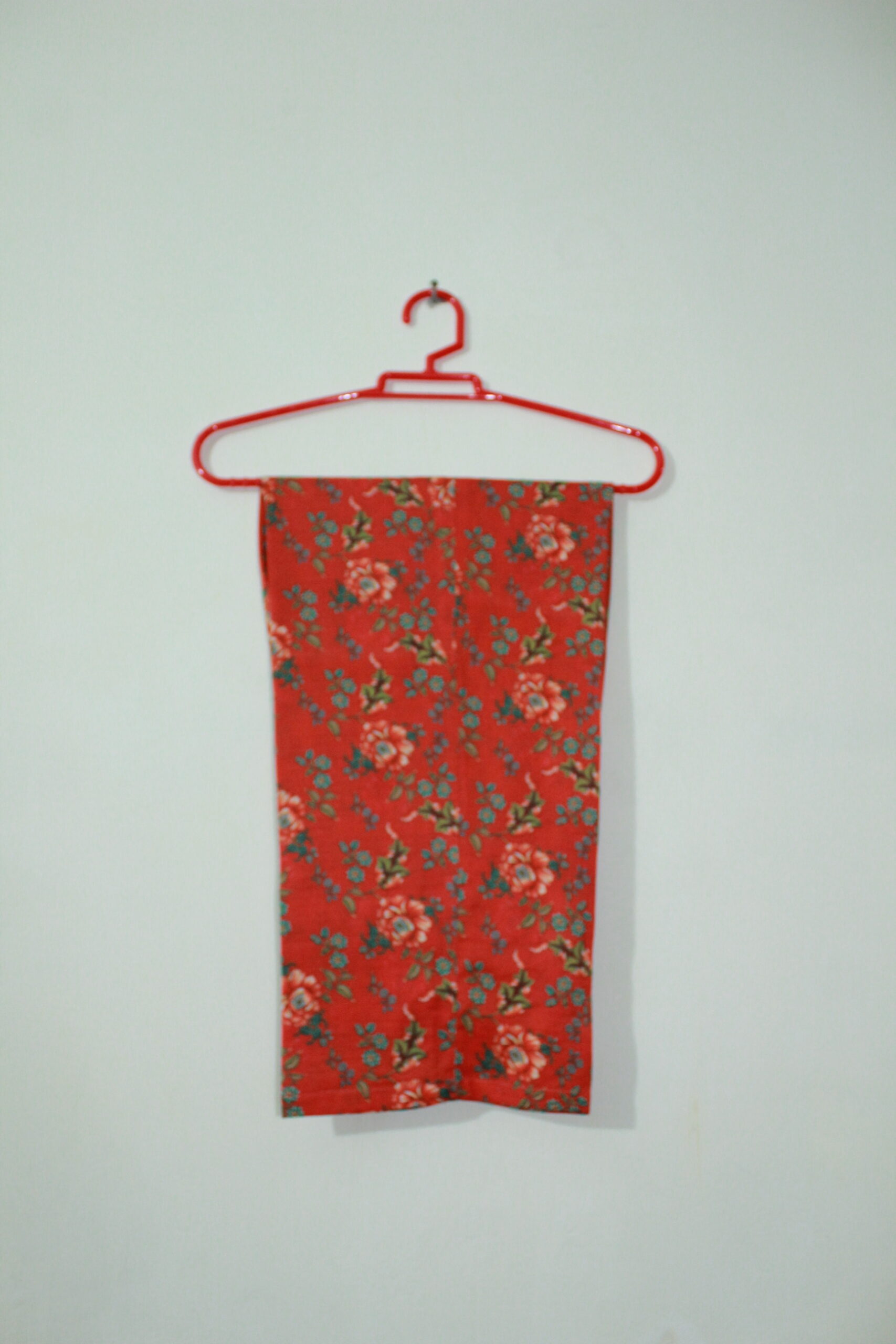 Bana Dora Coral Red Floral Stitched 2-Piece All-Over Printed Lawn Suit - Image 4