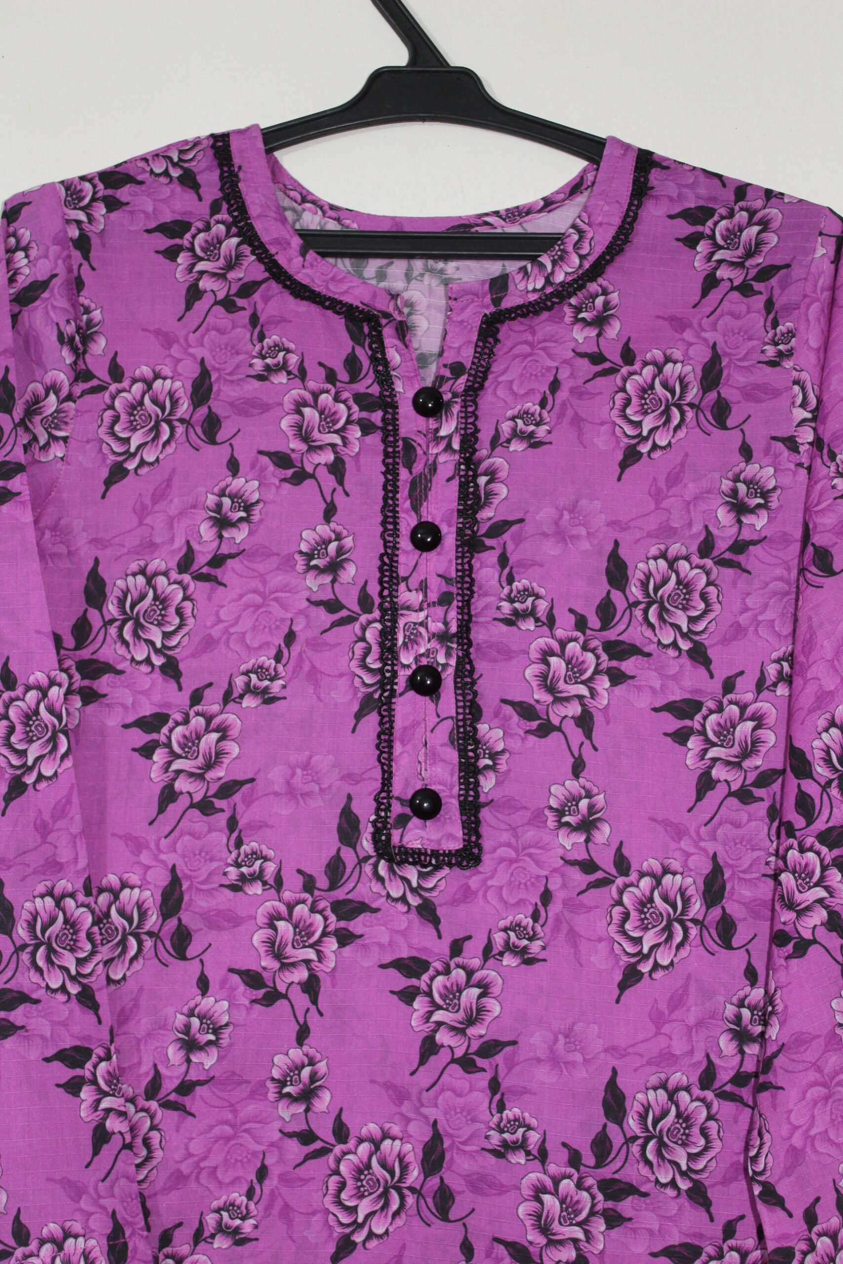 Bana Dora Fuchsia Pink Floral Stitched 2-Piece All-Over Printed Lawn Suit - Image 3