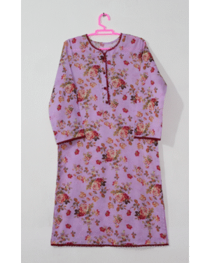 Bana Dora Taffy Pink Floral Stitched 2-Piece All-Over Printed Lawn Suit