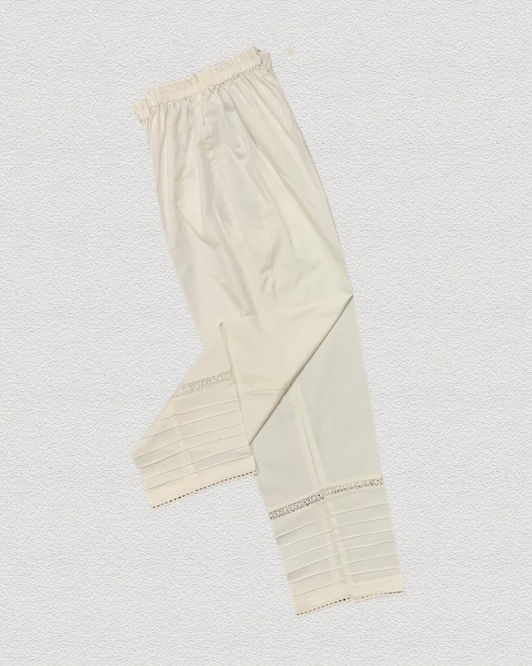 Serene Mint Green 2-Piece Stitched Solid Lawn Dress with Pant Trouser - Image 3