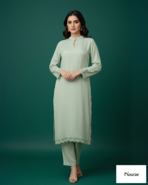 Mint Green Cotton Silk 2-Piece Set