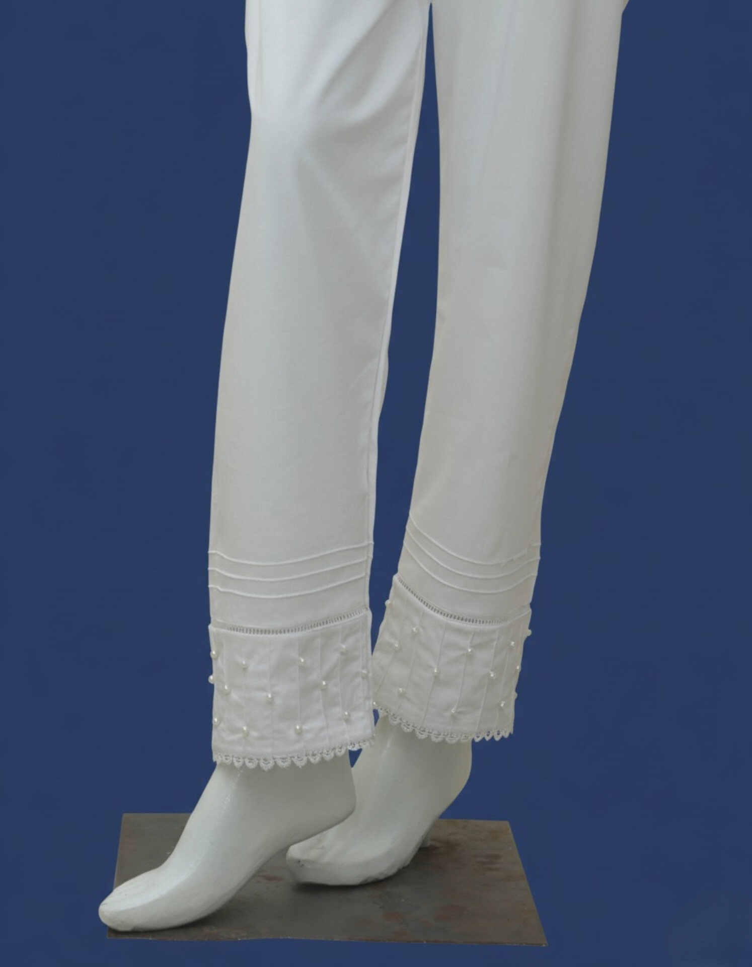 Pure Grace: The Cotton Silk White Trouser - Image 2