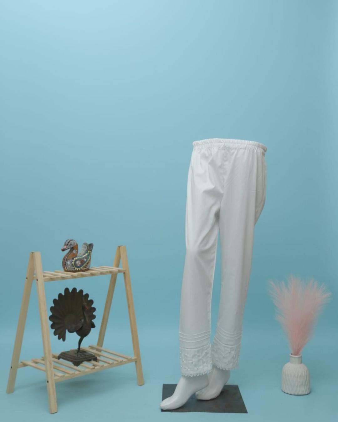 Pure Grace: The Cotton Silk White Trouser